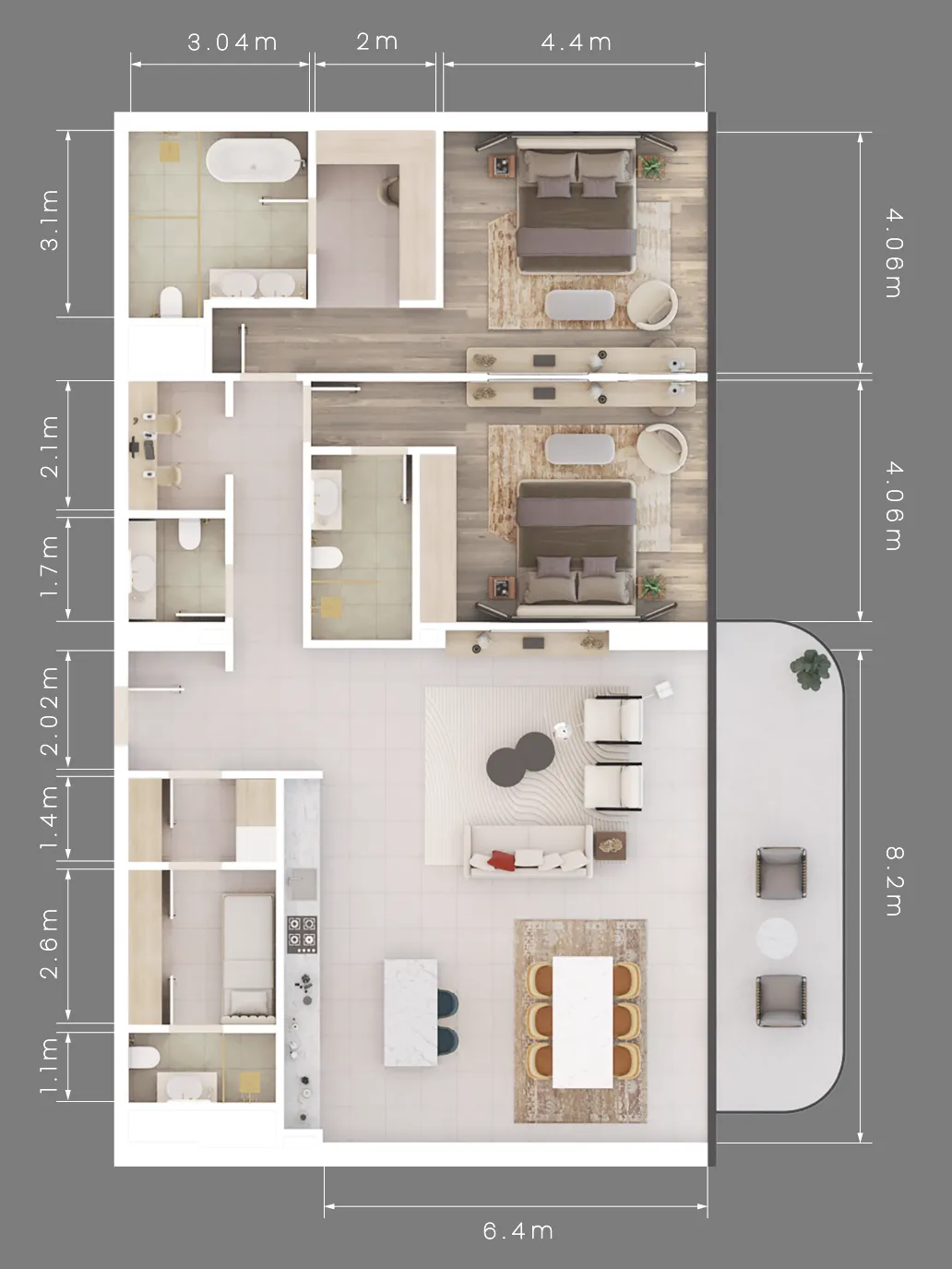 ALDAR Mamsha Gardens floor plan