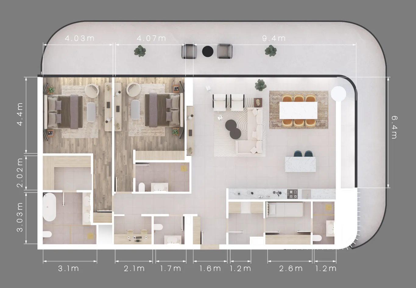 ALDAR Mamsha Gardens floor plan