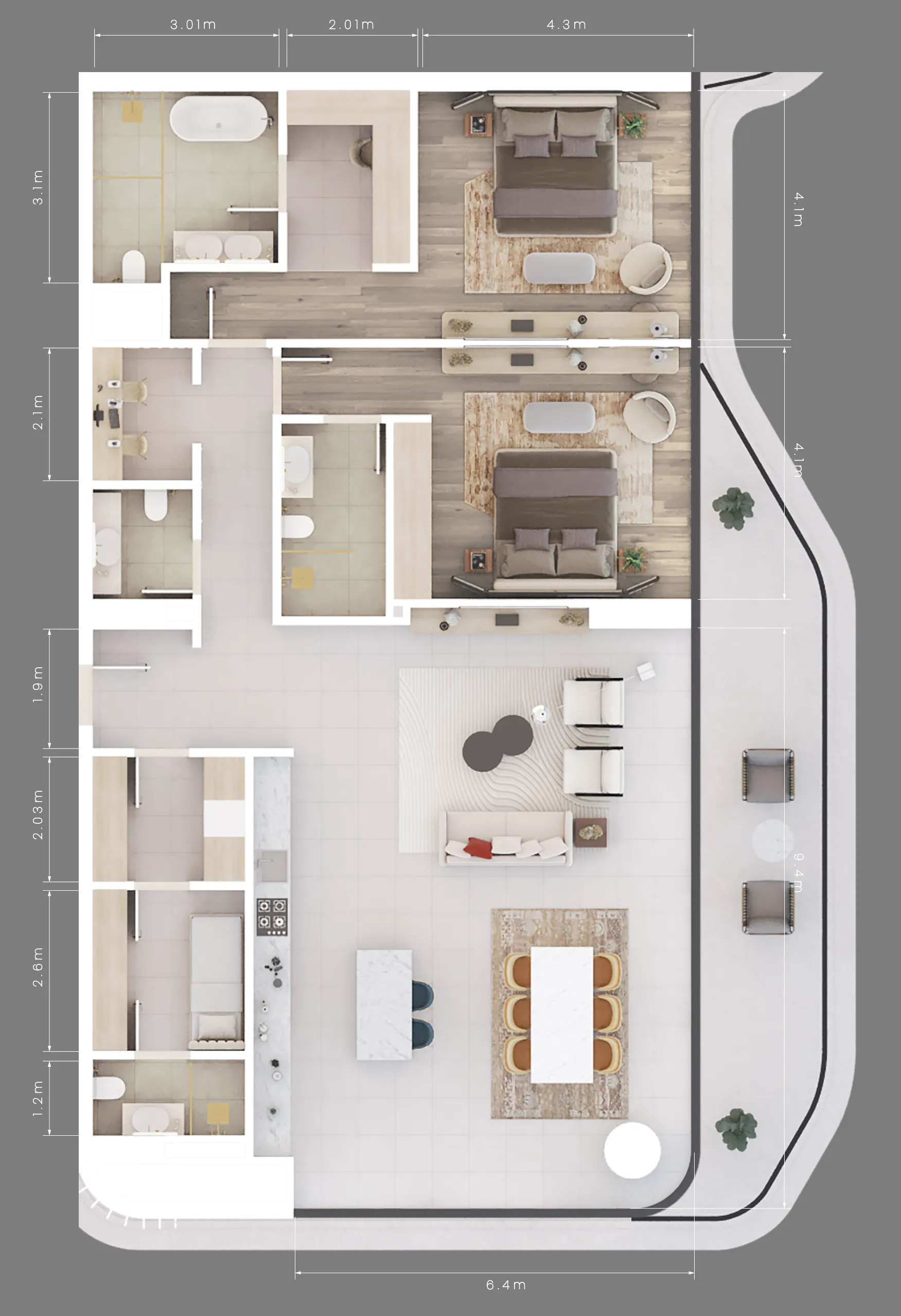 ALDAR Mamsha Gardens floor plan