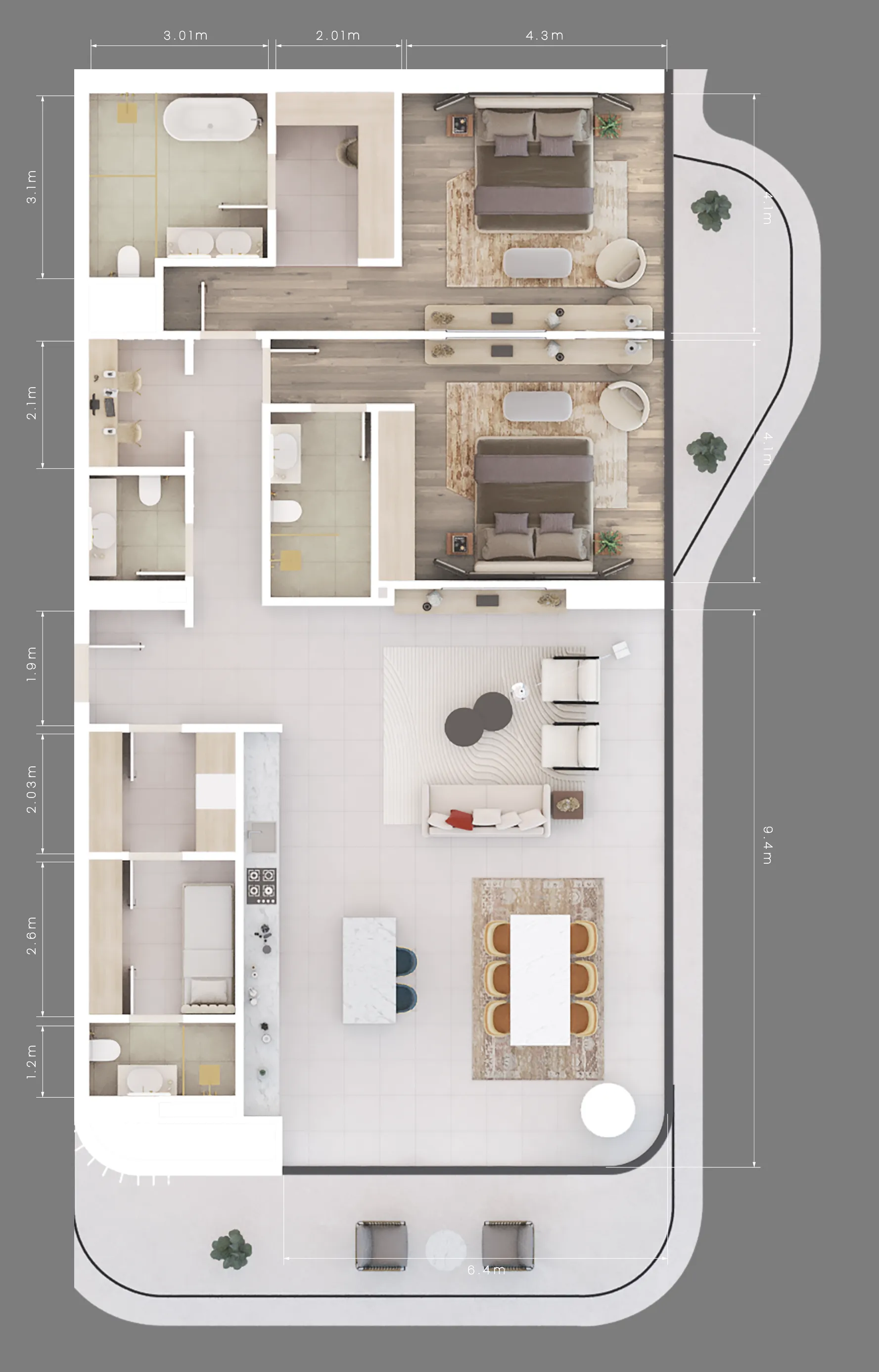 ALDAR Mamsha Gardens floor plan