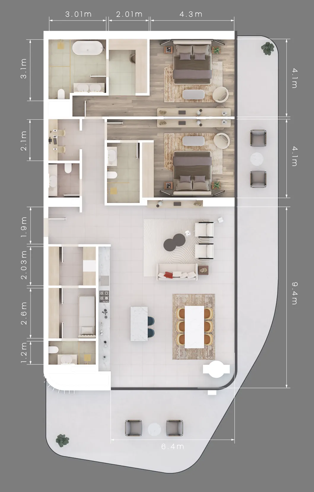 ALDAR Mamsha Gardens floor plan