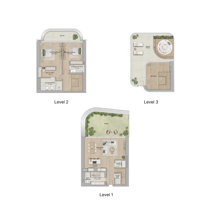 ALDAR Mamsha Gardens floor plan