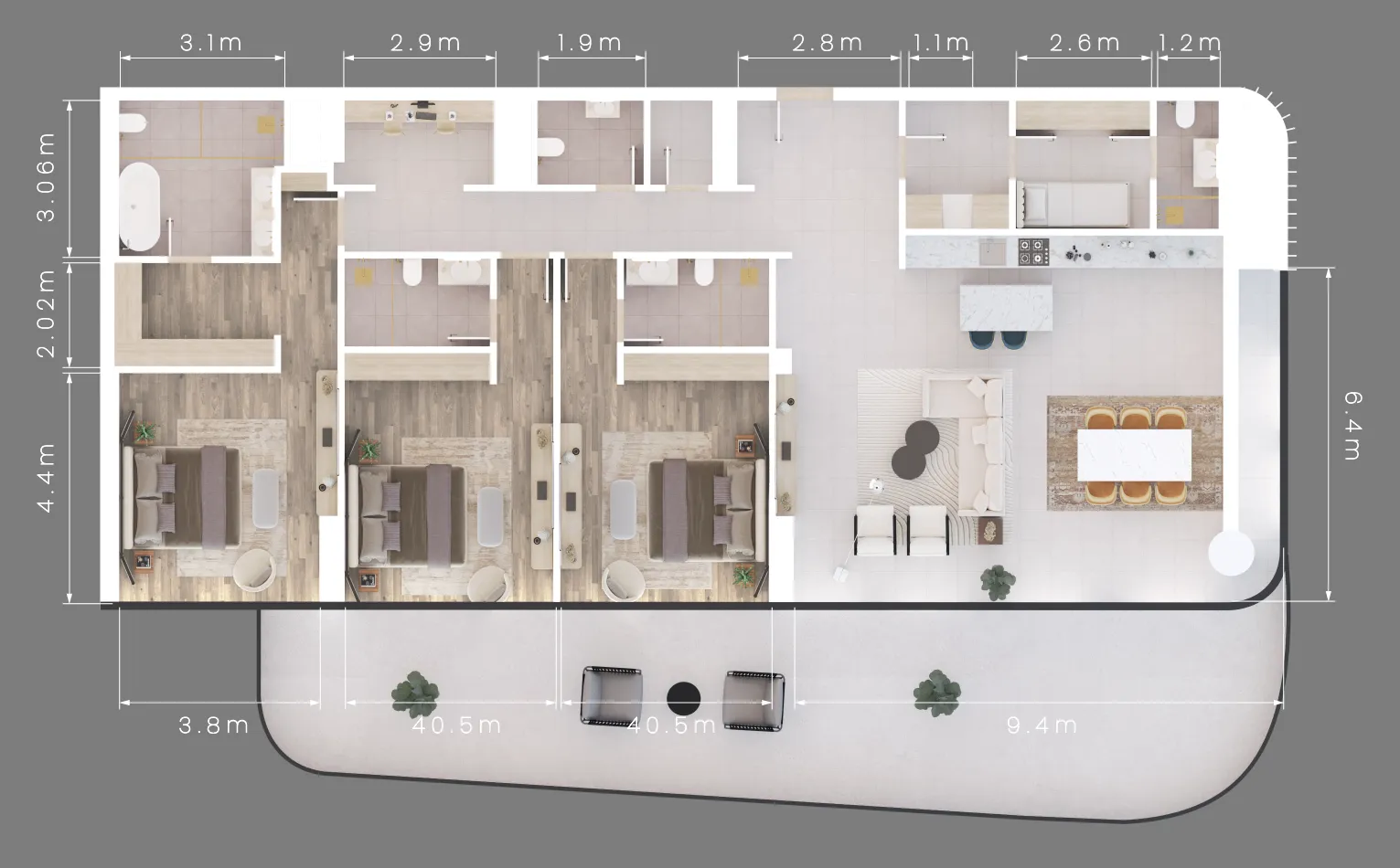 ALDAR Mamsha Gardens floor plan