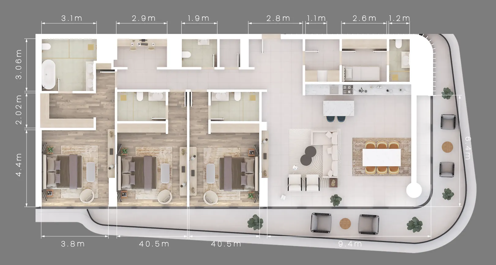 ALDAR Mamsha Gardens floor plan