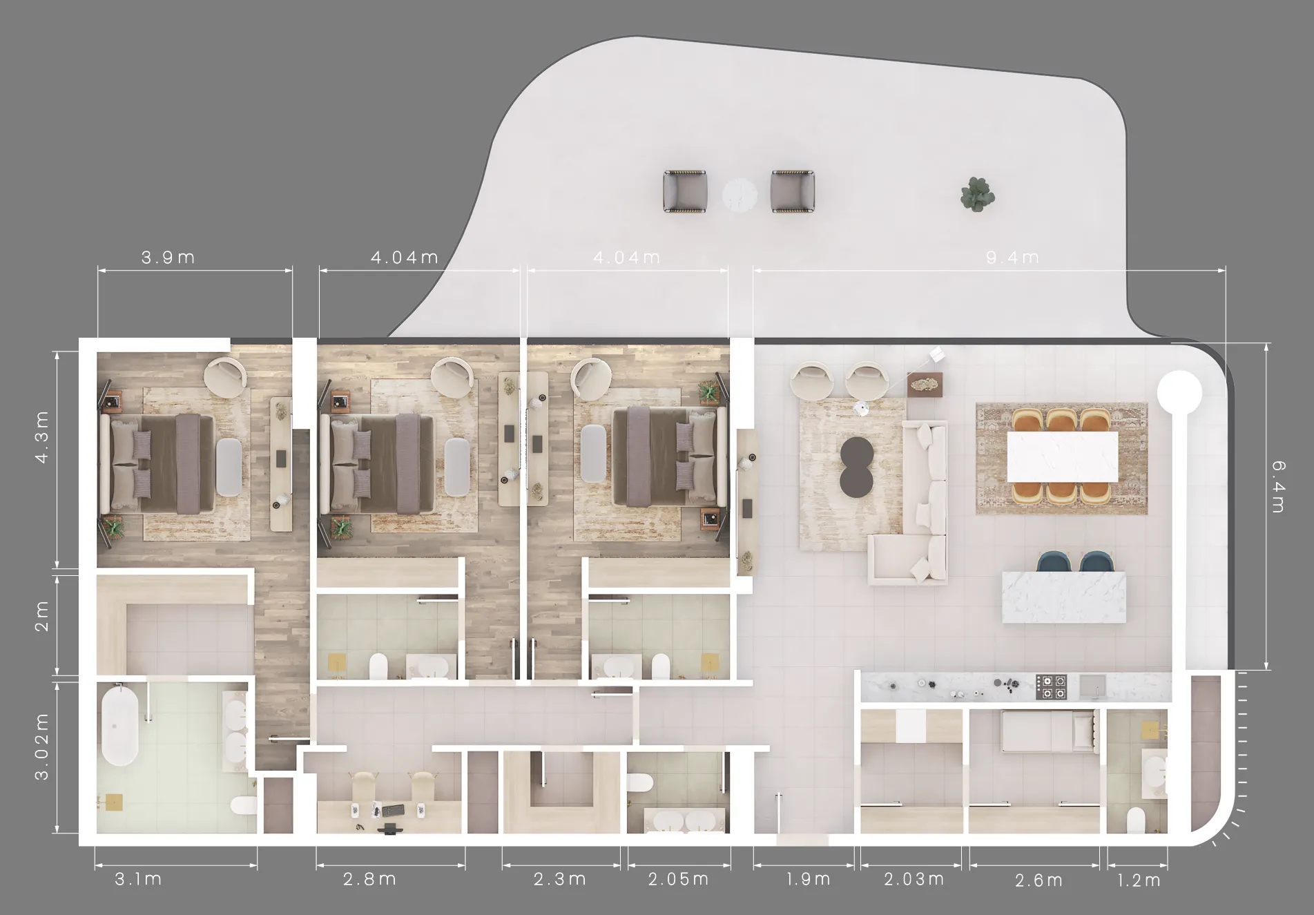 ALDAR Mamsha Gardens floor plan