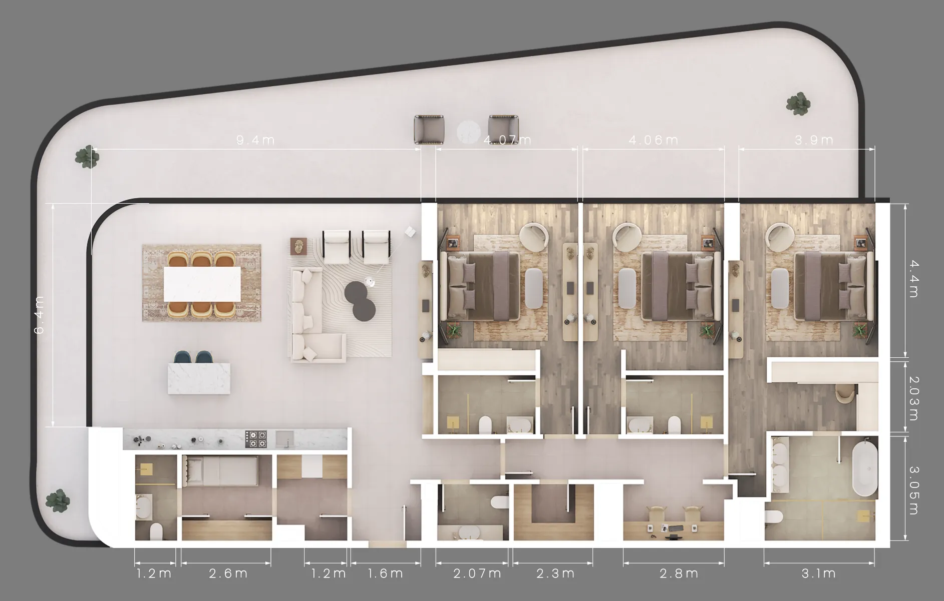 ALDAR Mamsha Gardens floor plan