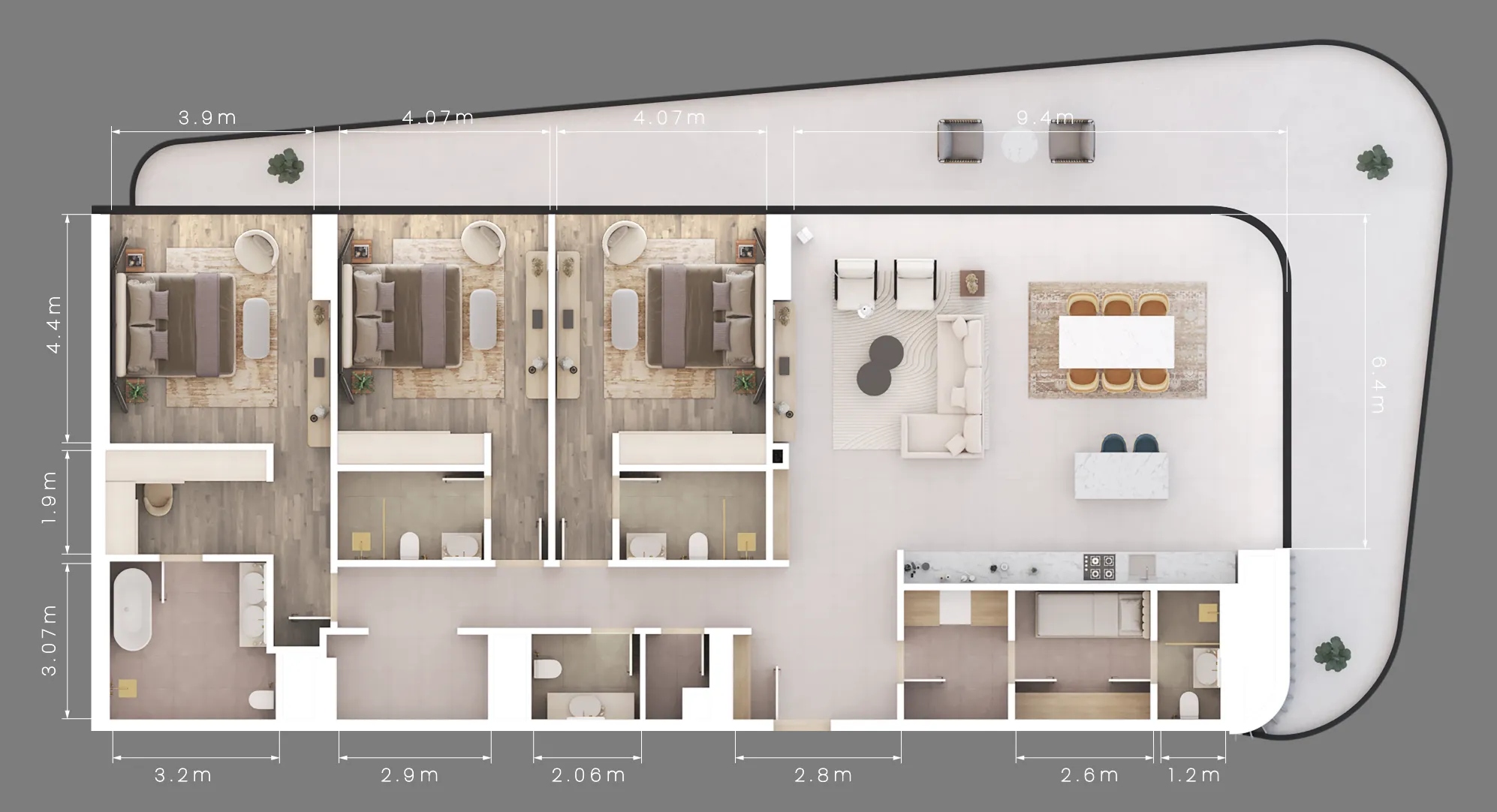 ALDAR Mamsha Gardens floor plan