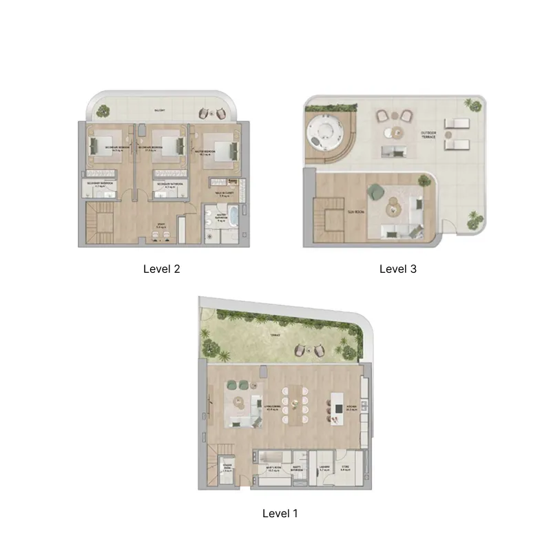 ALDAR Mamsha Gardens floor plan