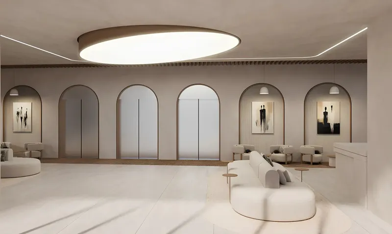 Lobby at Manarina by Zenith in Dubai South Dubai