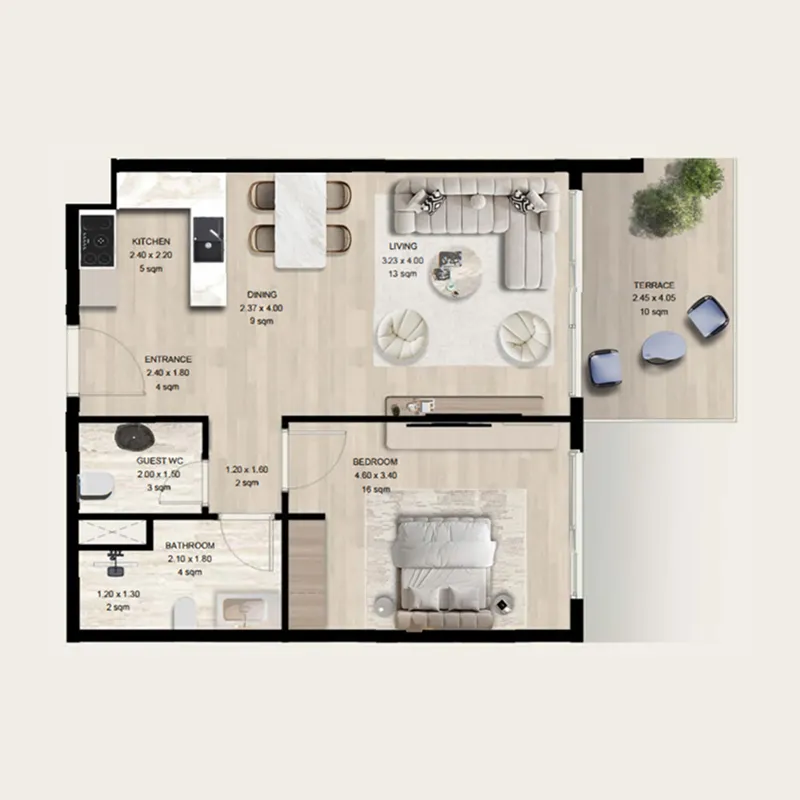 Ohana Developments Manchester City Yas Residences by Ohana floor plan