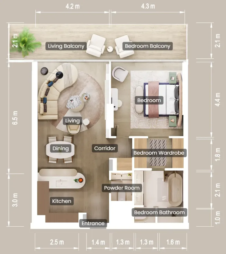 ALDAR Mandarin Oriental Residences floor plan