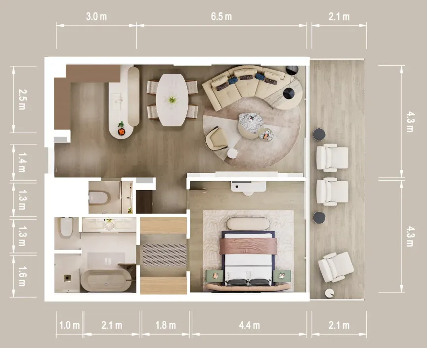 ALDAR Mandarin Oriental Residences floor plan
