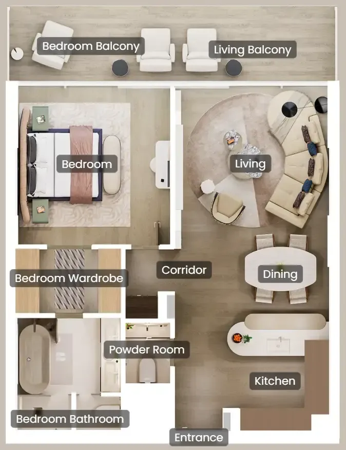 ALDAR Mandarin Oriental Residences floor plan