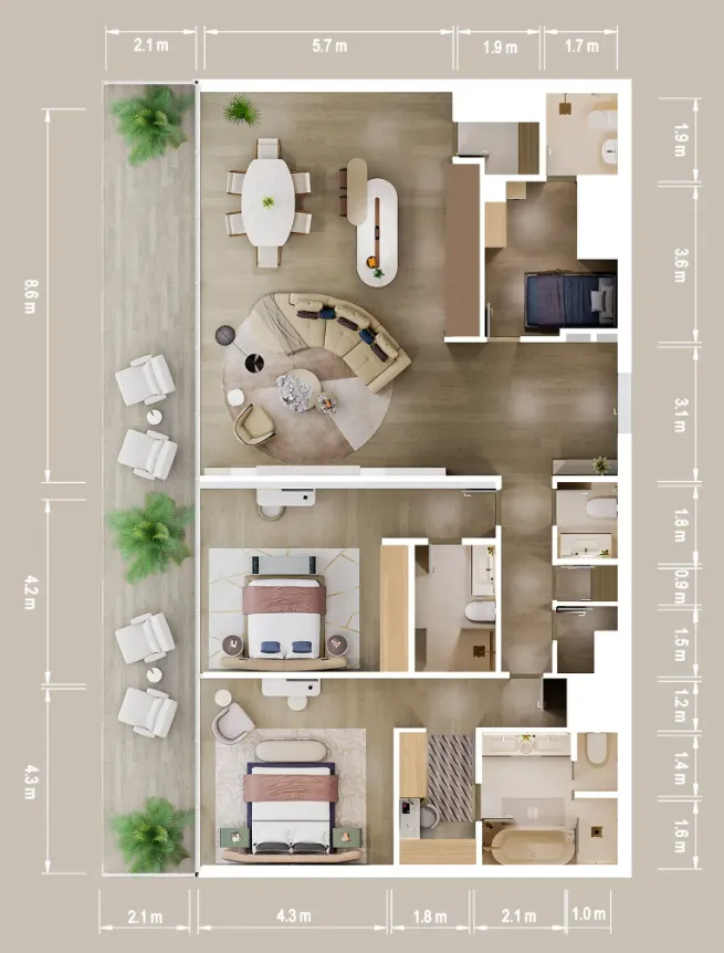ALDAR Mandarin Oriental Residences floor plan