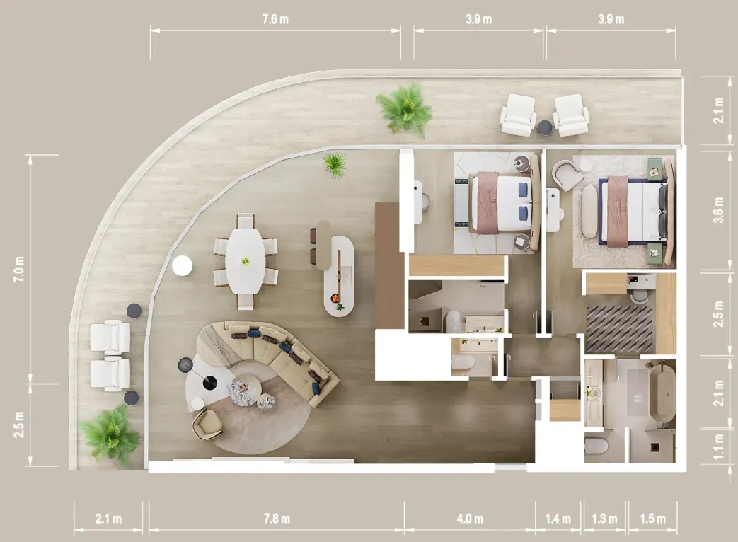 ALDAR Mandarin Oriental Residences floor plan