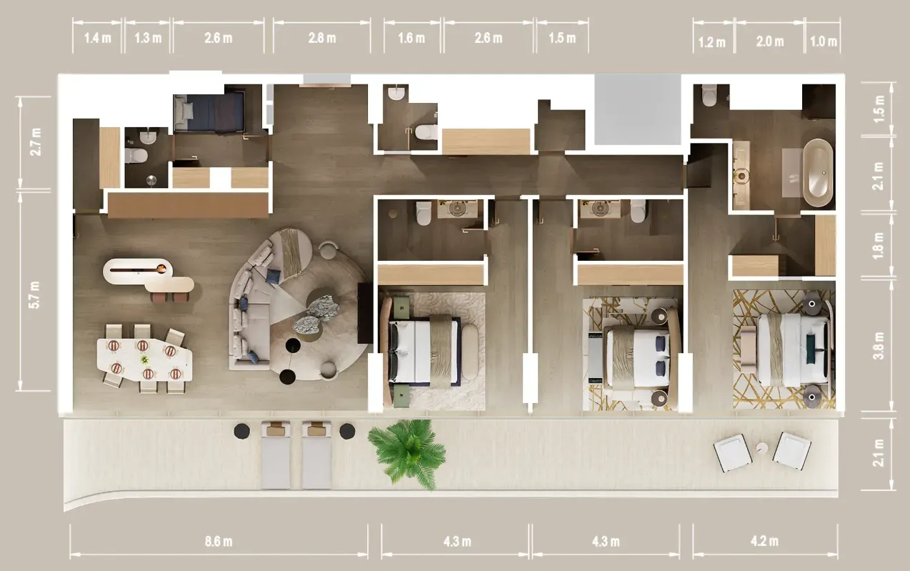 ALDAR Mandarin Oriental Residences floor plan