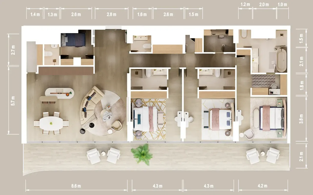 ALDAR Mandarin Oriental Residences floor plan