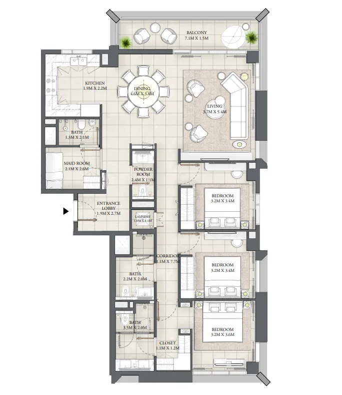 Emaar Mangrove floor plan
