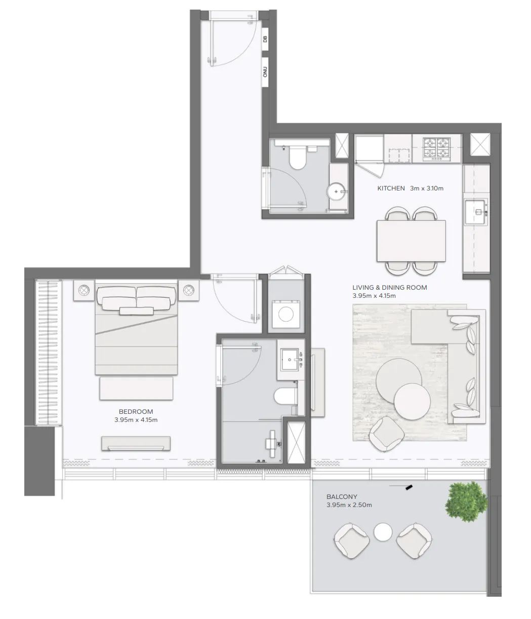 Amaal Mansory Residences by Amaal floor plan