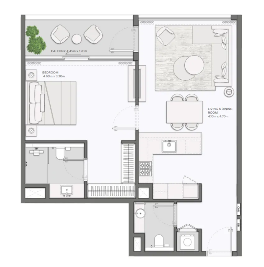 Amaal Mansory Residences by Amaal floor plan