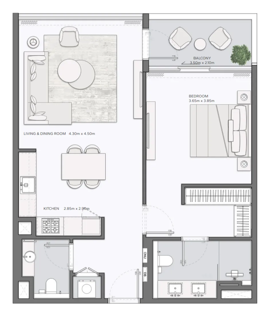Amaal Mansory Residences by Amaal floor plan