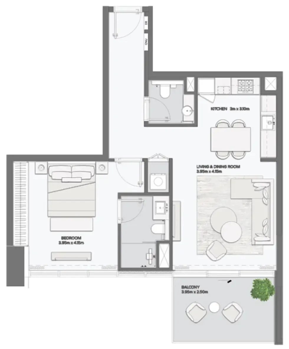 Amaal Mansory Residences by Amaal floor plan