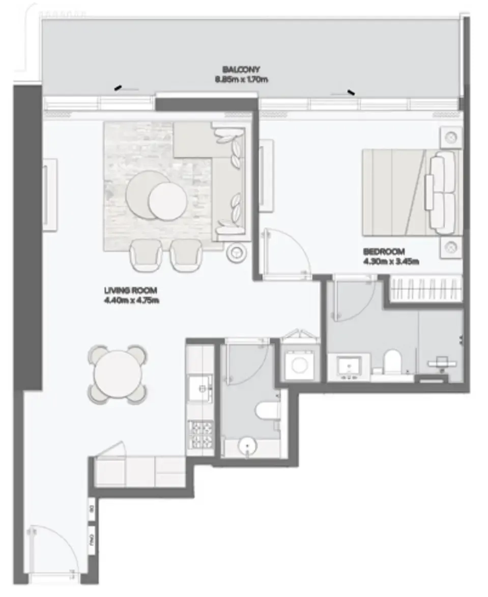 Amaal Mansory Residences by Amaal floor plan