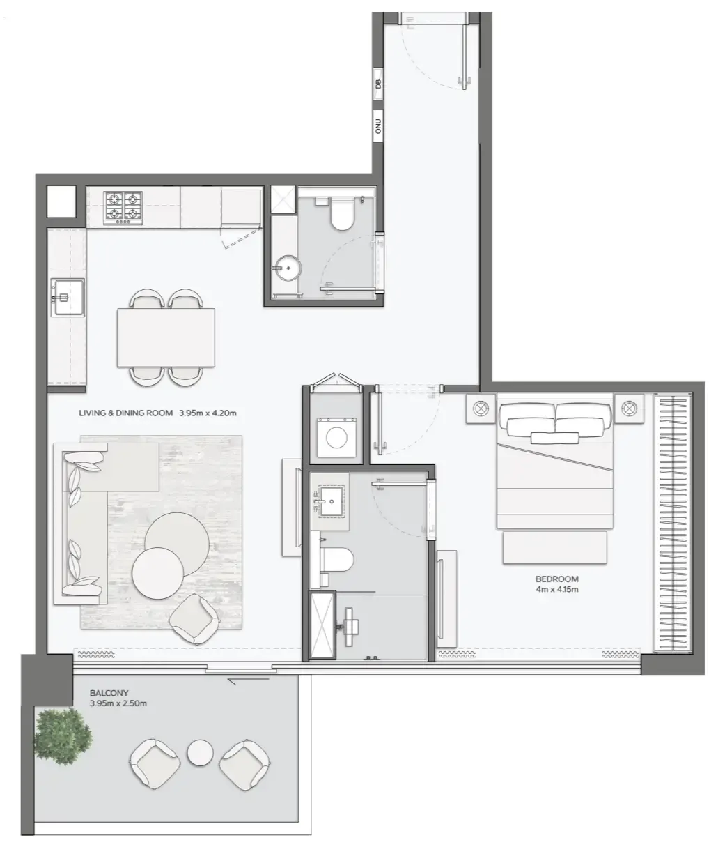 Amaal Mansory Residences by Amaal floor plan