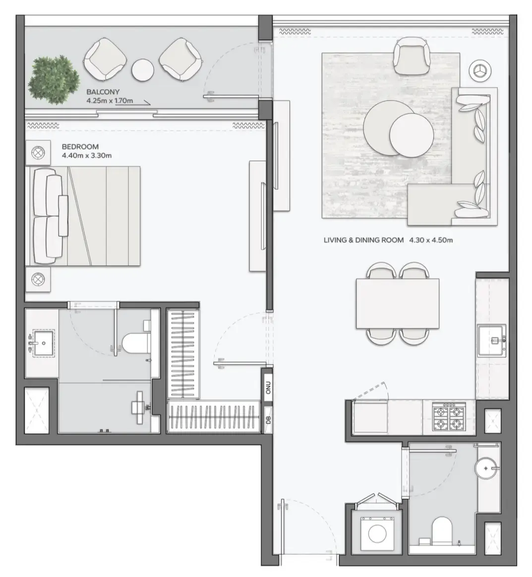 Amaal Mansory Residences by Amaal floor plan