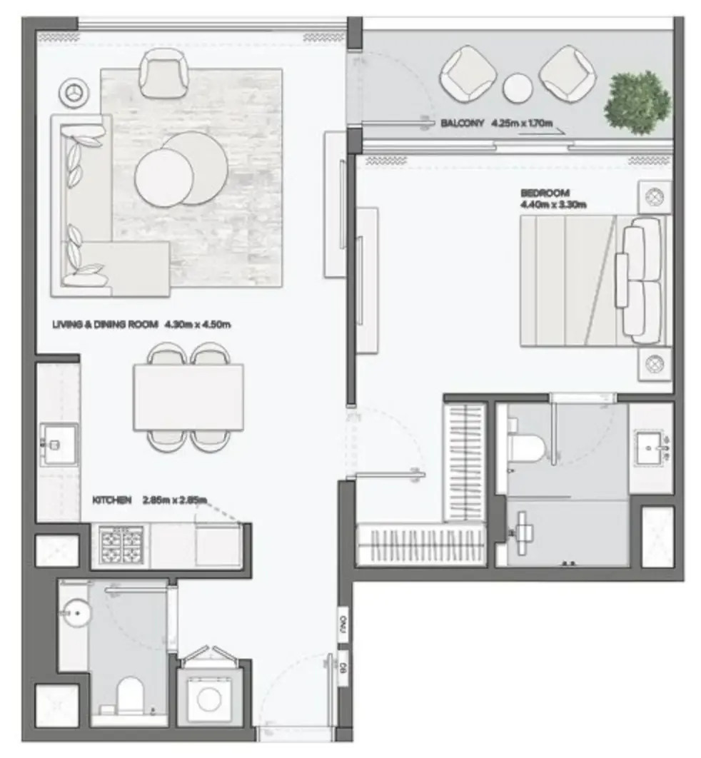 Amaal Mansory Residences by Amaal floor plan