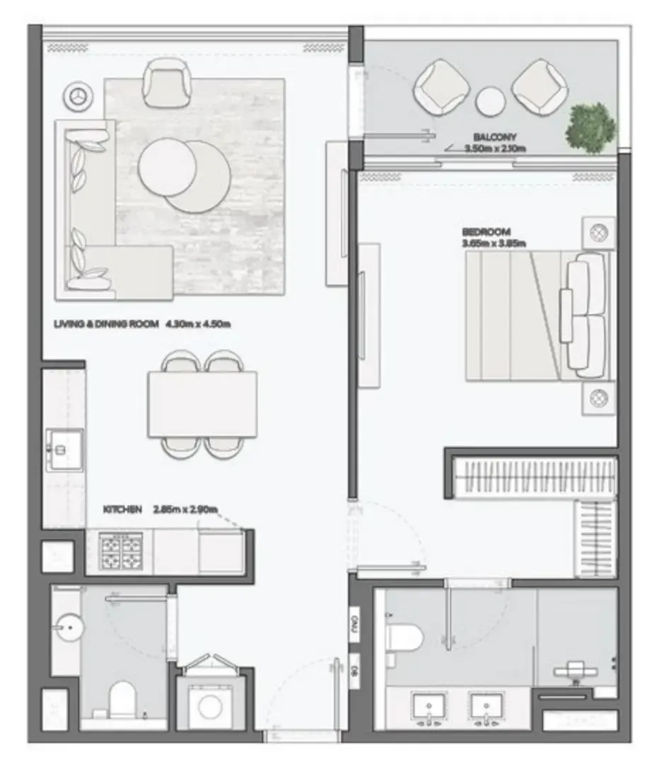 Amaal Mansory Residences by Amaal floor plan