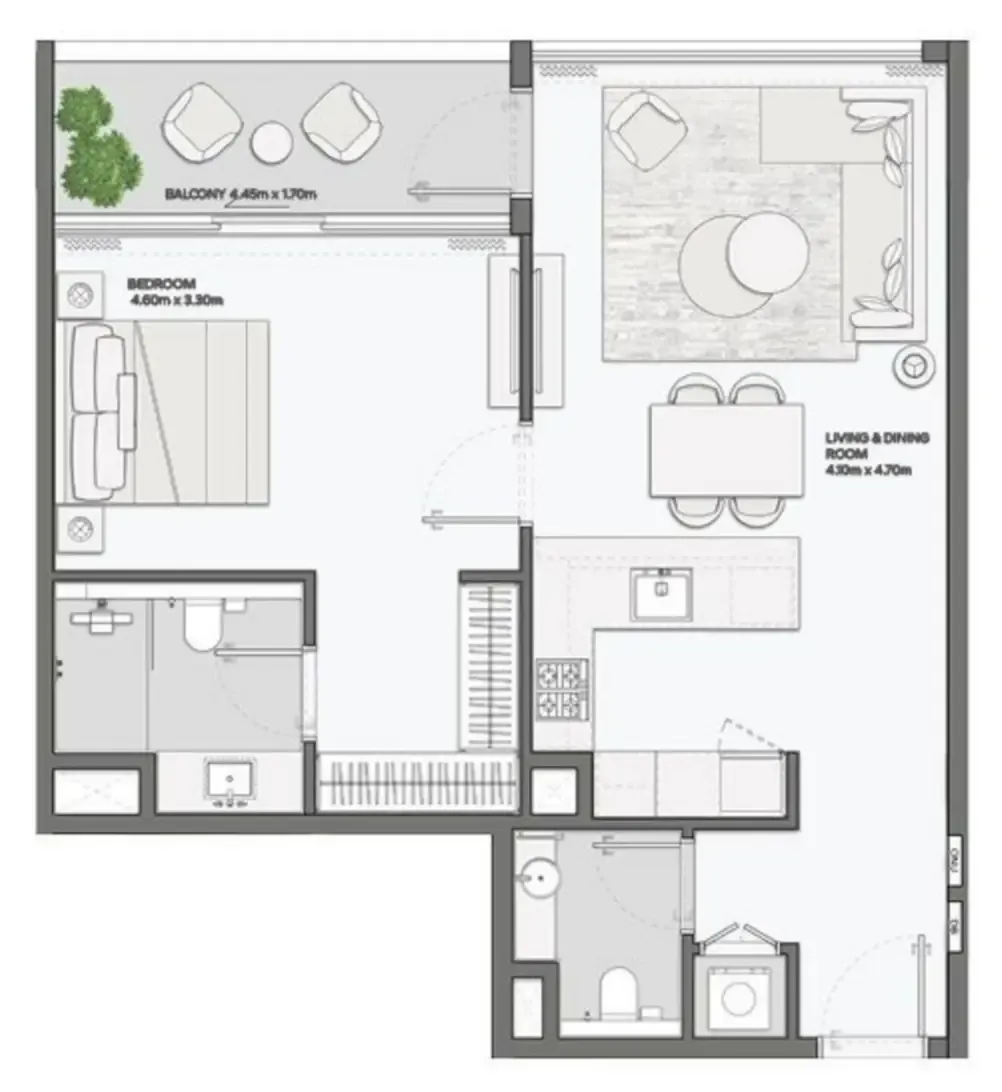 Amaal Mansory Residences by Amaal floor plan