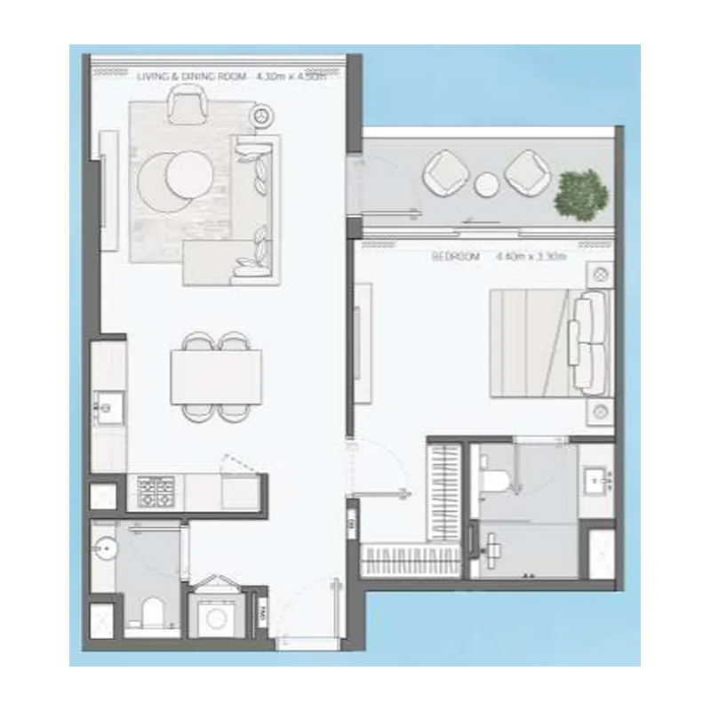 Amaal Mansory Residences by Amaal floor plan