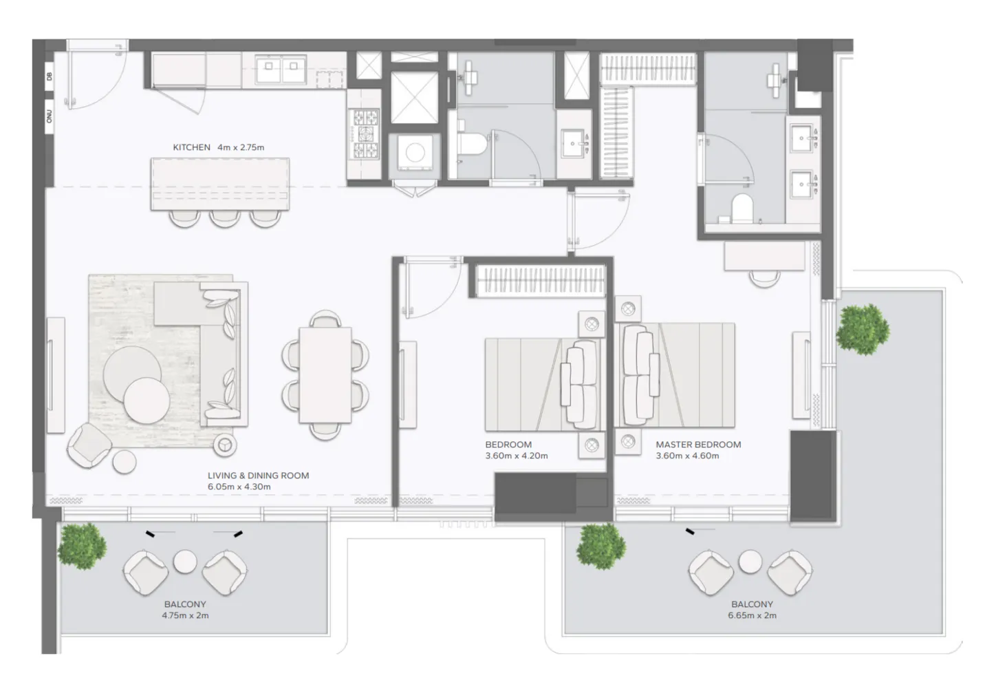 Amaal Mansory Residences by Amaal floor plan