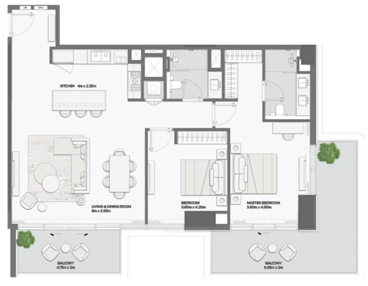 Amaal Mansory Residences by Amaal floor plan