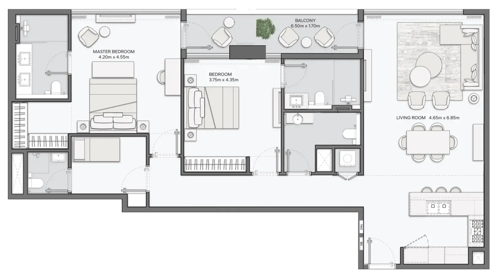 Amaal Mansory Residences by Amaal floor plan