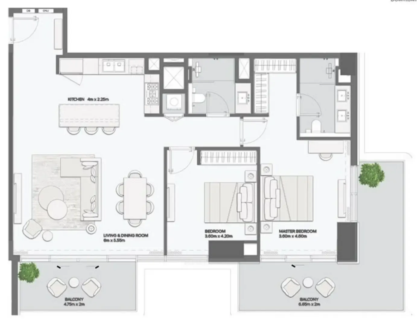 Amaal Mansory Residences by Amaal floor plan