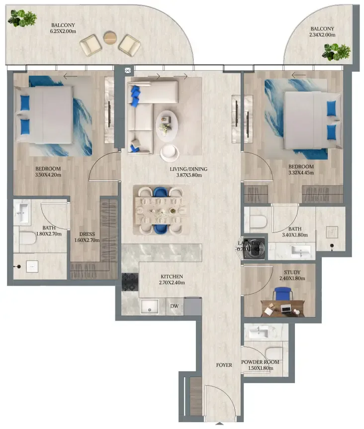 Enzo Developers Maravea Residences floor plan