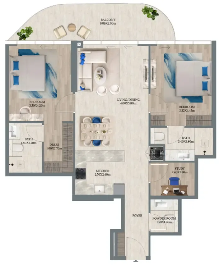Enzo Developers Maravea Residences floor plan