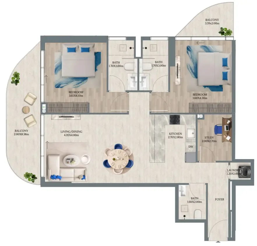 Enzo Developers Maravea Residences floor plan