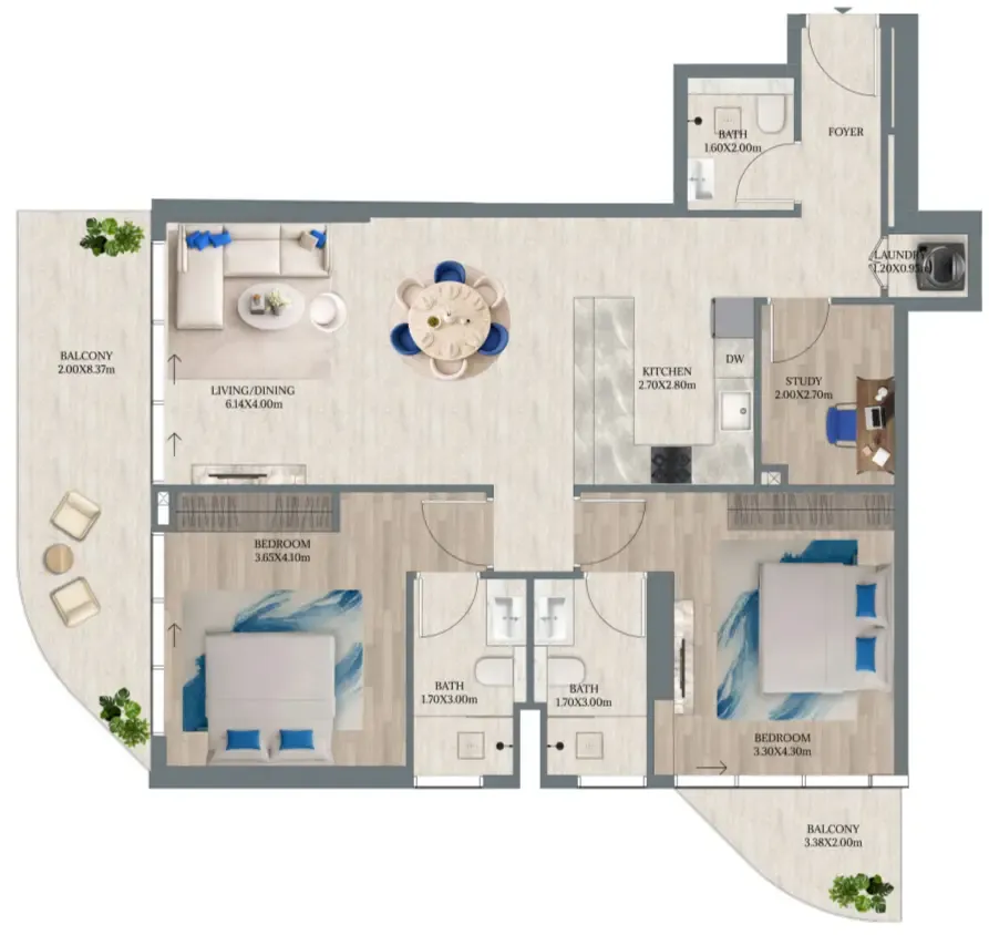 Enzo Developers Maravea Residences floor plan