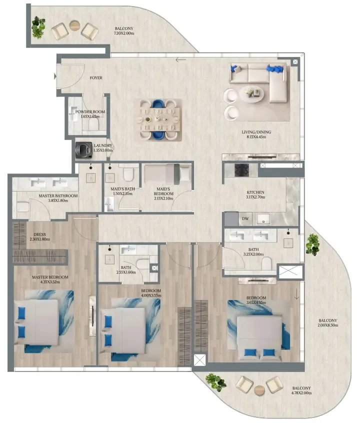 Enzo Developers Maravea Residences floor plan
