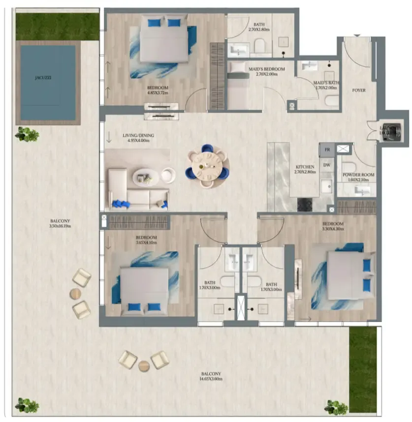 Enzo Developers Maravea Residences floor plan