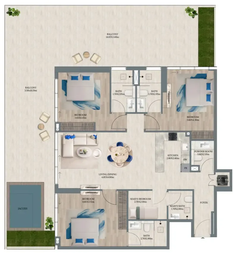 Enzo Developers Maravea Residences floor plan