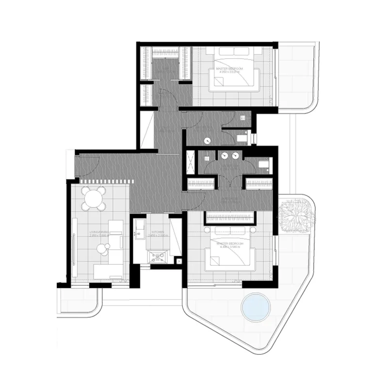 Sharafi Development Marea Residences floor plan