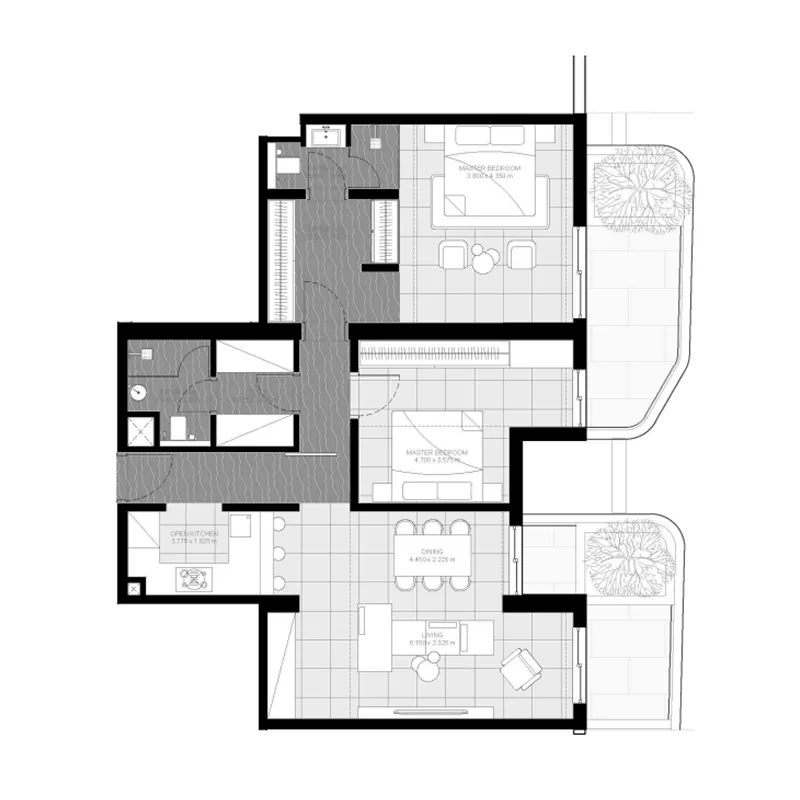 Sharafi Development Marea Residences floor plan