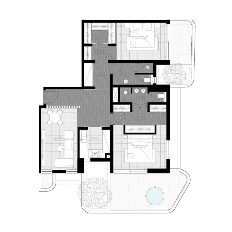 Sharafi Development Marea Residences floor plan