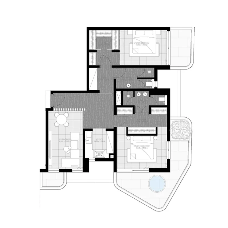 Sharafi Development Marea Residences floor plan