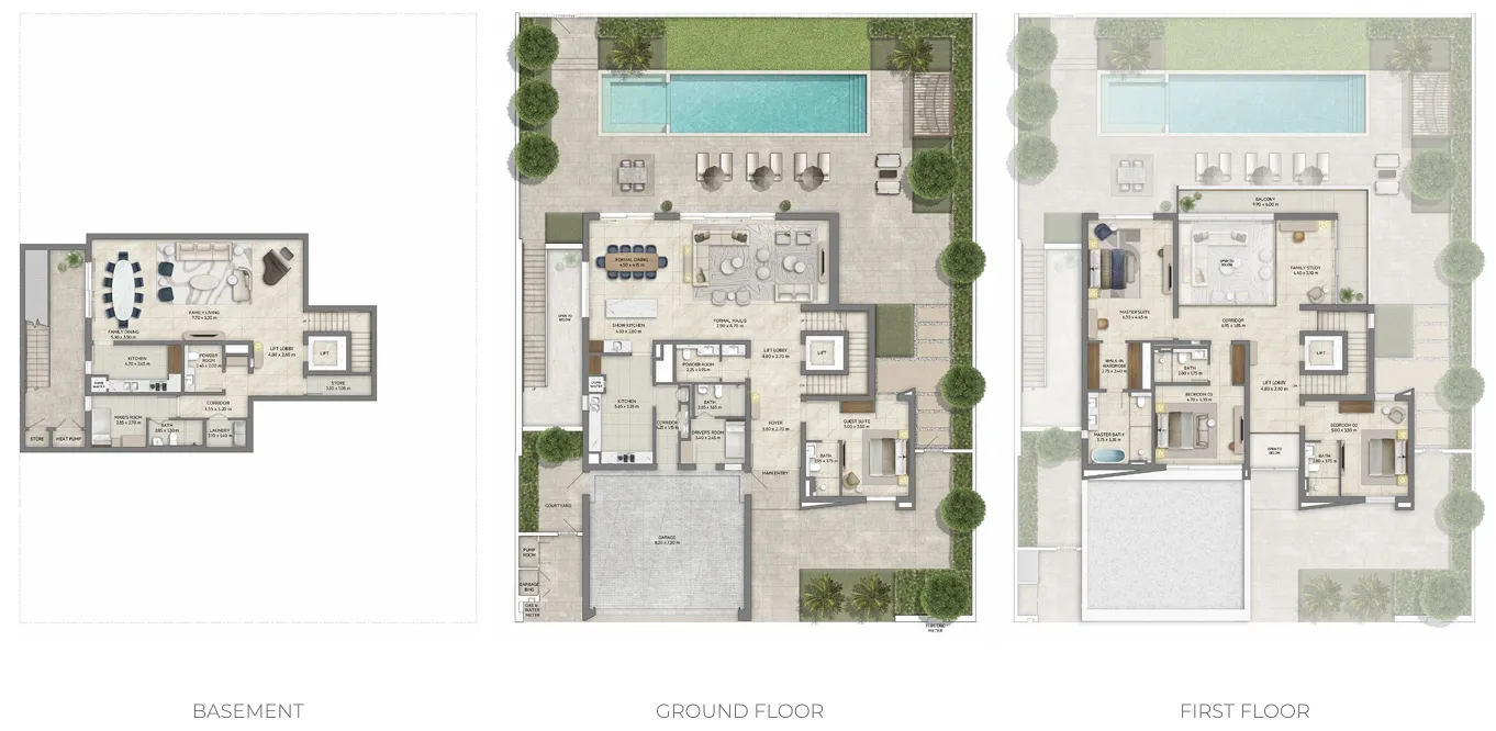 Emaar Mareva 1 and 2 The Oasis floor plan