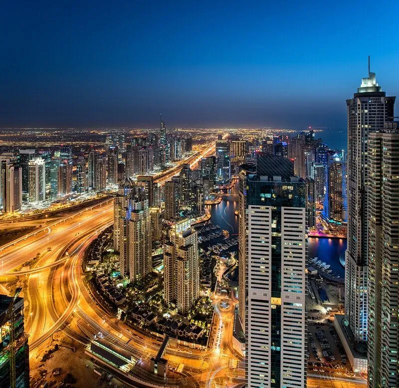 Exterior at Marina Arcade Tower in Dubai Marina Dubai